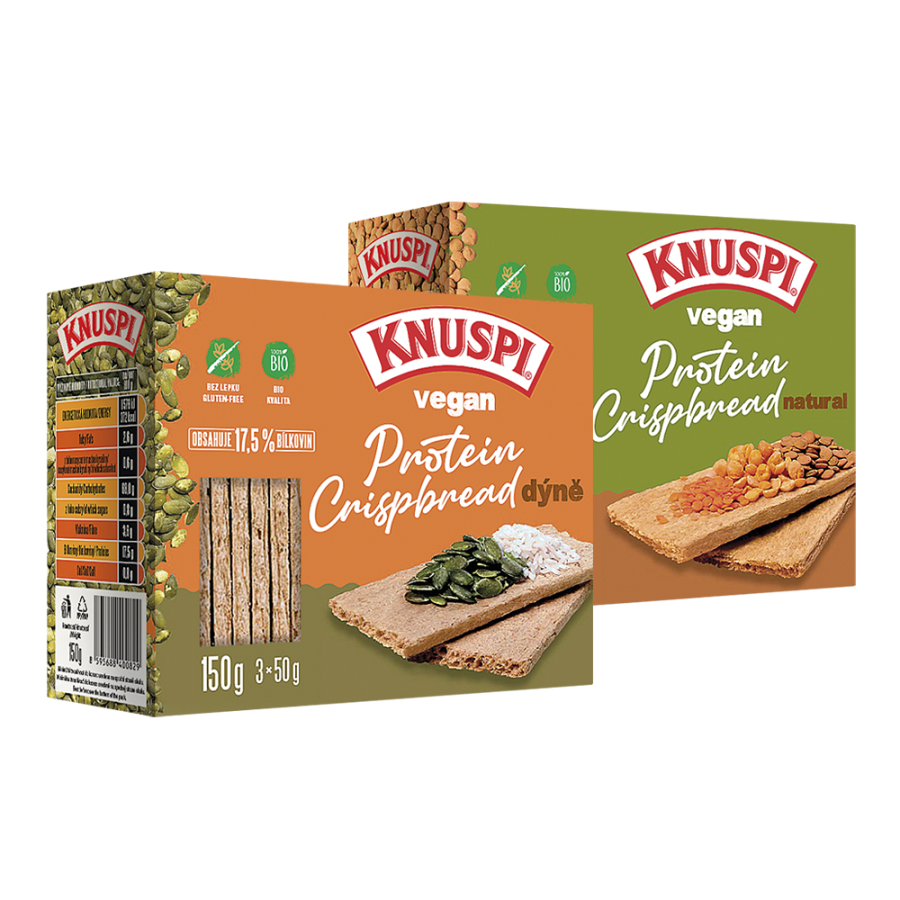 Knuspi vegan protein crispbread