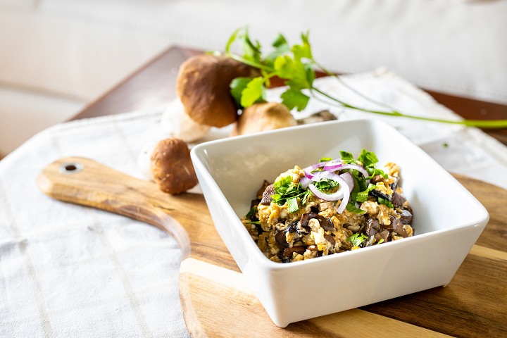 Mushroom Scrambled Eggs